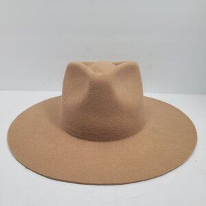 Patina Women's Tan Wool Felt Handcrafted Hat Size Small